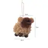 Decorações de Páscoa pingente de cachorro de pelúcia e feltro layout de cena de janela e mesa Eid al-Adha enfeites para animais de estimação
