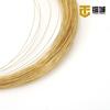 Fio Torcido Cor-Preservante Banhado a Ouro Real 14K Gold-Filled com Padrões Florais, Fio Torcido Semi-Rígido para Acessórios de Joias Artesanais DIY