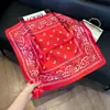 Bufanda Cuadrada Fina Estilo Coreano de Castaña para Mujer, Protección del Cuello, Bufanda Decorativa, Bufanda para Madre, Bufanda Cuadrada de Imitación de Seda, Venta al por Mayor