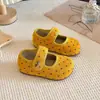 Zapatos de Cuero con Puntos Estilo Bosque para Niños 2026 Nueva Versión Coreana Primavera y Otoño Zapatos Bajos de Princesa para Niñas con Suelas Suaves