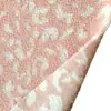Tela de lana de cordero tejida con estampado de leopardo rosa y blanco para ropa, tela DIY para abrigos y chaquetas cálidas