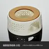 Bule de flor de vidro aquecido estilo japonês Lou base vazia Restaurante Aquecimento por vela chá perfumado isolamento chá cerâmica fogareiro de chá quente