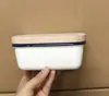 Caja de Mantequilla Esmaltada Gruesa de Borde Enrollado Estilo Japonés, Caja de Conservación, Recipiente para Mantequilla
