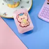 Estuche para lentes de contacto con dibujos animados, bonito estuche para lentes de contacto para niña, pequeño y portátil, con espejo y caja para parejas