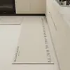 Estilo Crema Hogar Cocina Tela Suave de Tecnología Absorbe Agua y Aceite Alfombrilla Antideslizante para Piso Se Puede Fregar y Fácil de Cuidar Alfombrilla Larga para Empalmar