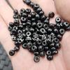 Cuentas de ábaco de concha de coco negra cuentas sueltas cuentas espaciadoras de madera negra accesorios para pulsera collar diy cuentas hechas a mano