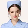Azul Blanco rosa gorro de enfermera de cola de milano de hospital gorro de médico gorro quirúrgico estampado gorro de trabajo de médico al por mayor
