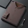Camisas de Manga Larga Populares para Hombre Invierno 2025, Ropa Casual de Invierno para Hombres de Mediana Edad, Acolchado de Terciopelo, Camisas Térmicas sin Planchar, Dropshipping