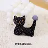 Decoração de Gato Boneca Artesanal de Algodão Estilo Floresta, Broche para Bolsa Artesanal, Acessórios de Roupa, Artesanato DIY Feito à Mão