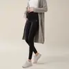 Calça Shark Matelassada Sem Costura para Maternidade, Tamanho Grande Skinny Calça Yoga, Leggings Esportivas, Calças Versáteis para o Dia a Dia para Gestantes, Outono