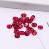 Diamante de Zirconia Redondo al por Mayor Diamante de Cristal Artificial de Colores Joya Accesorios DIY Base Puntiaguda Cristal de Color Especial Zirconia