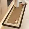 2026 Nuevo Estilo Alfombrilla de Piso de Cocina Tejida Imitación Lino, Absorbente de Agua, Antideslizante, Resistente al Aceite, Lavable, Limpiable, Alfombrilla para Pies de Alfombra para Uso Doméstico