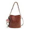 Bolsa Pequena Color Sólida da Moda Tendência para Mulheres Outono Retrô 2025 Nova Versátil de Ombro Transversal Tendência Bolsa Saco