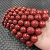 Cinnabar contas redondas de seis palavras pulseira de jade areia dourada roxa pulseira tamanho grande pequeno vermelho sangue de galinha homens e mulheres mesmo estilo pulseira pulseira