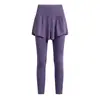 Conjunto de Yoga Red Social para Mujer Cuello Cuadrado Temperamento Manga Larga Pantalones Falsos de Dos Piezas Tacto Nude Ropa Deportiva para Pilates Conjunto de Dos Piezas Mujer Otoño
