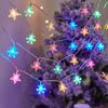 Luces Decorativas de Cumpleaños, Luces Pequeñas de Colores, Guirnaldas de Luces Intermitentes, Guirnaldas de Luces de Cielo Estrellado, Luces Led Populares de Estrella con Luces de Ambiente Estilo Camping