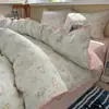 Conjunto de Roupa de Cama de Gaze Dupla Classe A Quatro Peças Modelo Novo 2026 Capa de Edredom Lençol de Cama de Algodão Gaze Capa de Edredom Conjunto de Três Peças para Dormitório Estudantil 4