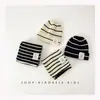 Conjunto de Dos Piezas de Gorro y Bufanda para Niños Ins Coreano Rayas Tejido Pulóver Gorro Otoño e Invierno 2023 Nuevo Conjunto de Bufanda