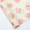 Urso de Jardim Brilhante Filme de Gelatina Papel de Embrulho Florido Papel Coreano Translúcido DIY Buquê Feito à Mão Presente Floricultura