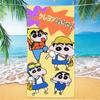 Crayon Shin-Chan ~ Toalla de baño de microfibra para adultos, natación, dibujos animados para niños, viaje, portátil, toalla de playa