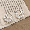 Pendientes elegantes nuevos de estilo europeo y americano de alta gama con nicho de luz, lujo, excelentes pendientes de borlas de perlas brillantes, tendencia de moda femenina que combina con todo.