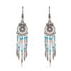 Brincos estilo étnico boêmio europeu e americano High Sense Long Tassel Brincos Moda Alien Style em estoque Atacado