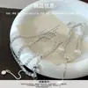 Pulseira Dupla Camada Vazada Italiana em Prata de Lei S925 Moda Simples Versátil Textura Fecho de Ajuste Toque de Luxo Joia de Mão