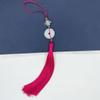 Colgante de abanico con borlas antiguas, directo de fábrica, con hebilla Ruyi Ping An, colgante antiguo, bricolaje, Hanfu, prensado.