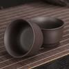 Taza de té directa de fábrica Taza de arena púrpura Taza de arena púrpura Juego de té kung fu Accesorios para juego de té Taza individual puede agregar LOGOTIPO Hecho a mano puro