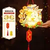 Festival de Mediados de Otoño Estilo Antiguo Linternas Pequeñas Tejidas en Bambú Linternas de Conejo y Flores para Niños Bambú Tejido Hecho a Mano DIY Linternas Luminosas de Mano Puesto