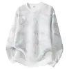 Sudadera Talla Grande M-8XL2026 Estilo Nuevo Sudadera Estampada para Hombre con Líneas Tridimensionales, Corte Holgado para Otoño