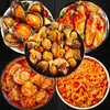 Carne de Búzio Picante Pronta para Comer em Lata Celebridade da Internet Pé da Esposa Picante Olho de Gato Caracol Frutos do Mar Lanches em Lata Acompanhamento para Refeições e Bebidas