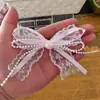 Nuo Ru Encaje Perla Doble Cinta Lazo Hecho a Mano Accesorios Zapatos Calcetines Bolsas Accesorios de Ropa Accesorios al por Mayor