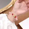 Nuevo Pulsera Redonda de Perlas Estilo Chino, Elegante y Moderna, Pulsera Versátil con un Toque de Lujo Ligero y Sensación de Alta Gama, Joyería Vintage al por Mayor