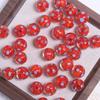 Nuevas Cuentas de Vidrio Redondas Perforadas de 10 mm con Lunares de Colores DIY Material para Cuentas Sueltas Accesorios de Joyería para Pendientes Colgantes