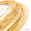 Alambre de Cobre Trenzado Chapado en Oro con Fuerte Retención de Color, Alambre Duro para Materiales y Accesorios DIY, Alambre para Dar Forma a Pulseras Hechas a Mano, Joyería para Orejas