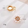 Acessórios de Decoração de Botões Florais de Alta Qualidade Cortados a Laser para Golas, Botões Decorativos de Borboleta Perolizada com Gotejamento de Óleo para DIY, Botões de Punho e Joias