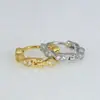 Brincos de personalidade 0,8x 8mm moda mini brincos redondos de zircônia joia de piercing de orelha feminina europeia e americana