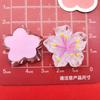 Simulação Transparente Flor de Cerejeira Fresca Série Flor de Pêssego DIY Acessórios de Resina Headwear Hairpin Acessórios para Celular Shell Adesivo de Copo de Água
