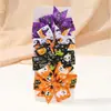 El juego de accesorios para el cabello para niños más vendido en Europa y América, pinza para el cabello de lazo de cinta acanalada de Halloween, horquilla para el cabello para niños 638