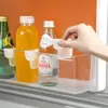 Partición de refrigerador, partición multifuncional de almacenamiento y acabado, clip de partición de refrigerador a presión, clip de partición multiusos ajustable