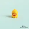 Pollo Amarillo Animal Pequeño de Resina Tridimensional Lindo Accesorios DIY Pequeños Adornos de Decoración para Escritorio de Coche