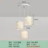 Nuevo candelabro para comedor, diseño de tres cabezas, mesa de comedor simple, estilo popular, lámpara de noche para dormitorio, lámpara creativa para barra de bar, arte de madera y hierro