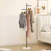 Cabide de chão para quarto, simples e economiza espaço, adequado para uso doméstico em ambientes internos, pequeno cabide de roupas e chapéus