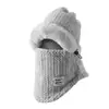 Cachecol, Chapéu e Máscara Facial à Prova de Frio de Inverno Tudo-em-Um Chapéu de Ciclismo, Quente e à Prova de Vento para Ciclismo no Inverno, Chapéu de Ciclismo Aquecedor de Pescoço