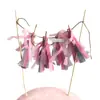 Decoración de Pastel para Fiesta Estilo Ins Papel de Navidad Postre Colorido Enchufe Decoración de Borla para Fiesta de Bodas Bandera