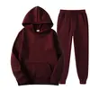 Conjunto de Moletom com Capuz Esportivo Masculino de Duas Peças Tendência Primavera e Outono Europeu e Americano Roupas Esportivas para Homens