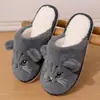 Pantuflas de Felpa Cálidas para Gato de Venta Caliente Transfronteriza para Mujer, Pantuflas de Interior para el Hogar de Cobertura Completa de Invierno, Engrosadas y Cálidas para Dormitorios