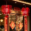 Lanternas vermelhas de casamento com o caractere "felicidade dupla", adereços de decoração para sala de casamento em pátio estilo chinês, adereços para fotos da noiva, conjunto completo de suprimentos de casamento, decorações suspensas