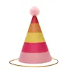 Envío Gratis Empaque Individual Sombrero de Cumpleaños Sombrero de Fiesta Sombrero Puntiagudo Sombrero de Fiesta para Bebés y Niños Sombrero para Pastel